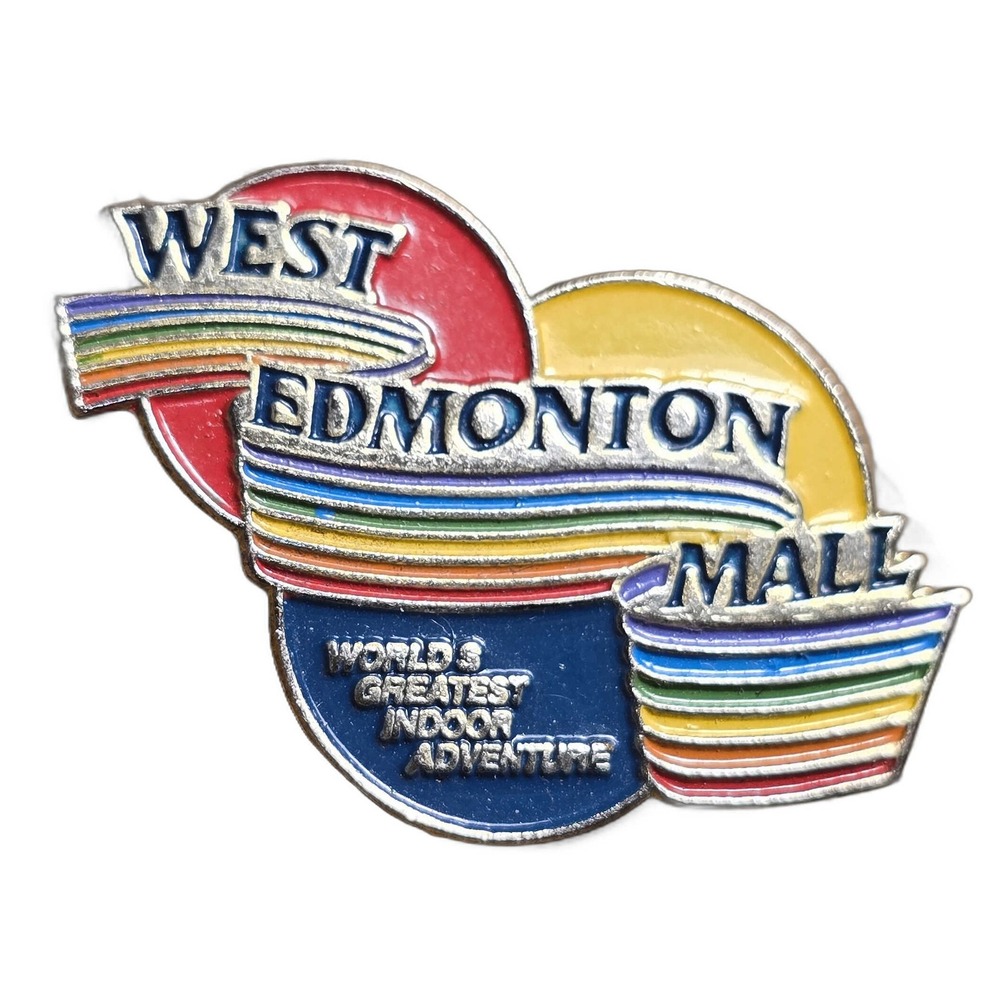 West Edmonton Mall World's Greatest Indoor Adventure Lapel Vest Hat Pin D17